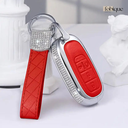 Royale Leather Collection | Car Key Cover Compatible with Honda N-Box Custom, N-Van, Freed & more Fobique