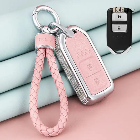 Royale Leather Collection | Car Key Cover Compatible with Honda N-Box, N-One, N-WGN, S660 & more Fobique