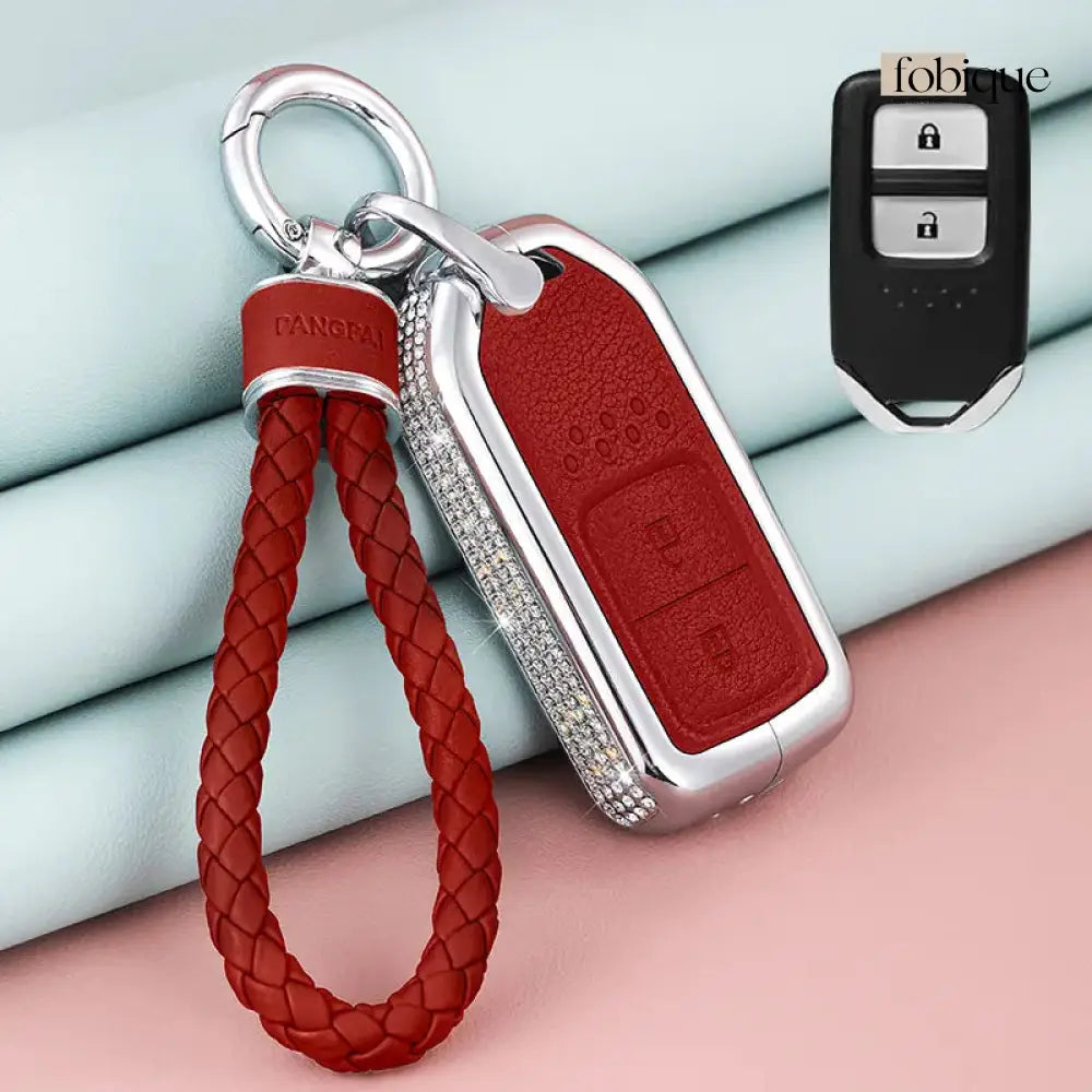Royale Leather Collection | Car Key Cover Compatible with Honda N-Box, N-One, N-WGN, S660 & more Fobique