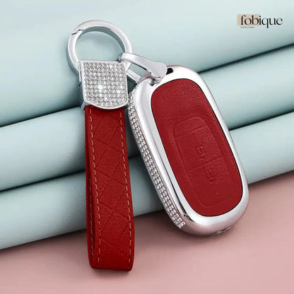 Royale Leather Collection | Car Key Cover Compatible with Honda N-Box, N-WGN, N-One & more Fobique