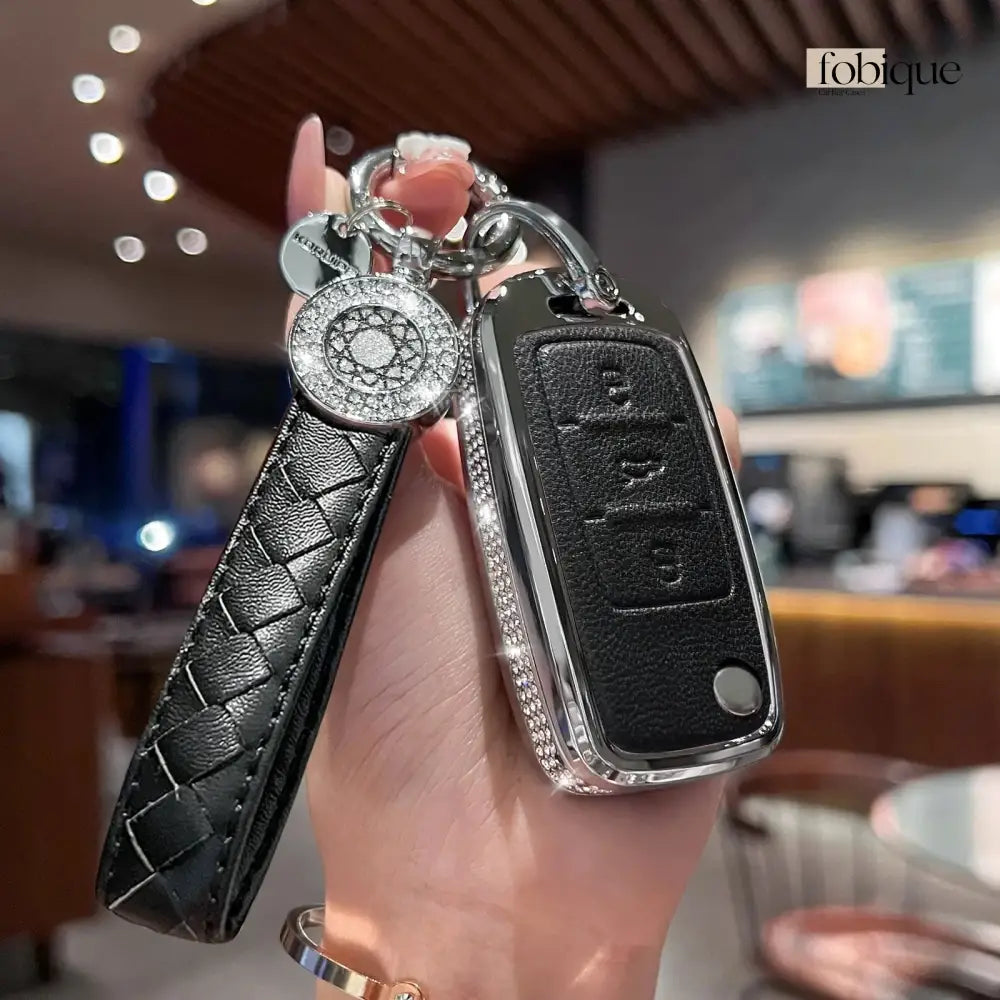 Royale Leather Collection | Car Key Cover for SEAT Leon 5F, Ibiza 6J, Arona, Ateca, Toledo & More Fobique