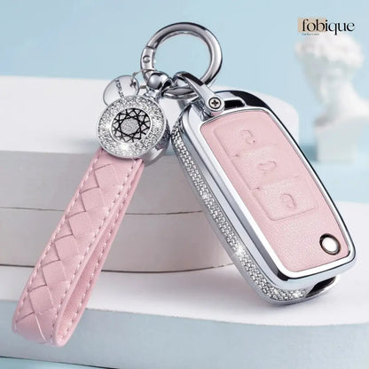 Royale Leather Collection | Car Key Cover for SEAT Leon 5F, Ibiza 6J, Arona, Ateca, Toledo & More Fobique