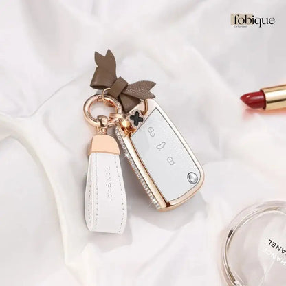 Royale Leather Collection | Car Key Cover for SEAT Leon MK4, Ateca, Tarraco, Arona & More Fobique