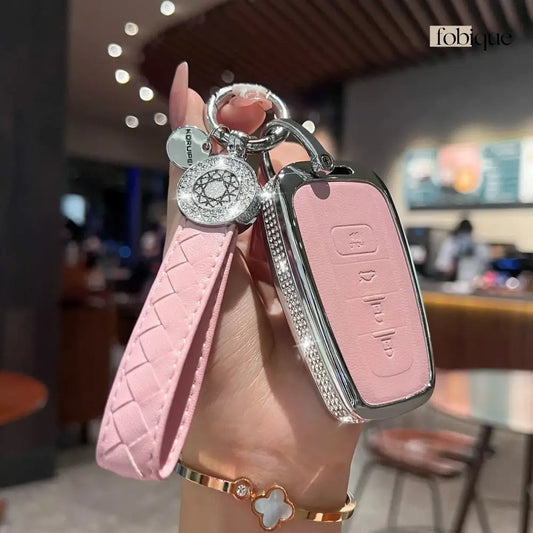 Royale Leather Collection | Car Key Cover for Toyota Tacoma, 4Runner, Tundra, Sequoia & More Fobique