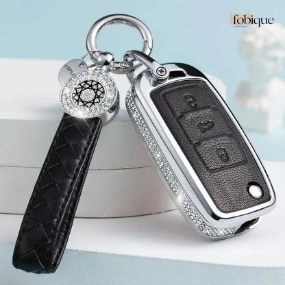 Royale Leather Collection | Car Key Cover for SEAT Leon 5F, Ibiza 6J, Arona, Ateca, Toledo & More Fobique