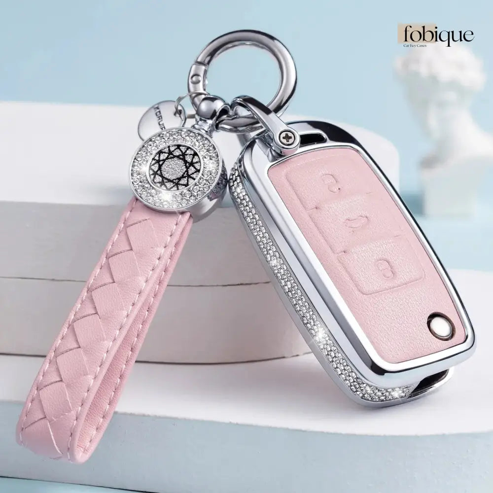 Royale Leather Collection | Car Key Cover for SEAT Leon 5F, Ibiza 6J, Arona, Ateca, Toledo & More Fobique