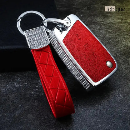 Royale Leather Collection | Car Key Cover for SEAT Leon MK4, Ateca, Tarraco, Arona & More Fobique
