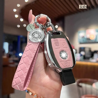 Royale Leather Collection | Key Fob Cover Suitable for Mercedes A-Class, B-Class, C-Class, E-Class & More Fobique