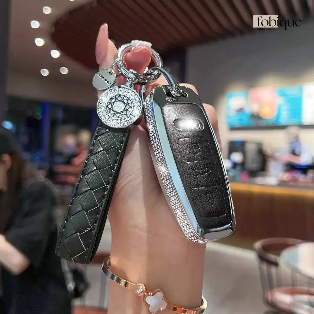 Royale Leather Collection | Smart Key Fob Case for Audi | Fits A6 A7 A8 Q8 & e-tron Fobique