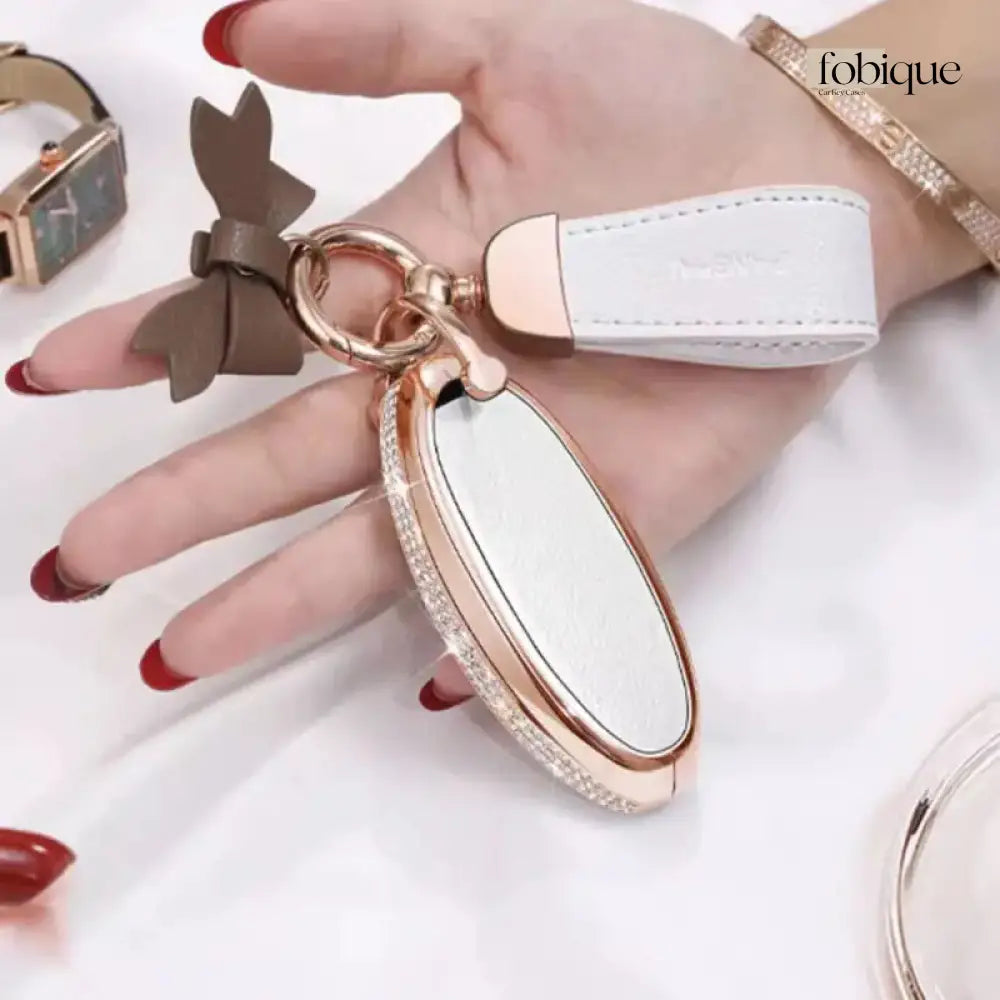 Royale Leather Collection | Key Fob Cover for Infiniti M35, M37, Q70, FX50 | 4-Button Smart Key Fobique