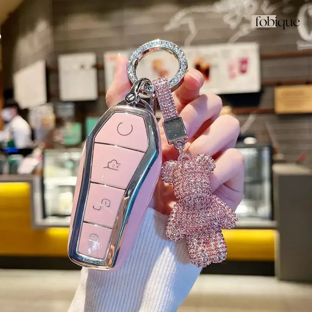 Supreme Collection | Car Key Cover Compatible with BYD F3, G3, S6, M6 & More – Smart Key Card Case Fobique