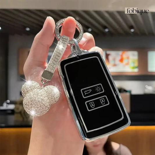 Supreme Collection | Car Key Cover Compatible with Dacia Duster, Sandero, Jogger & Renault – 2-Button Smart Card Case Fobique