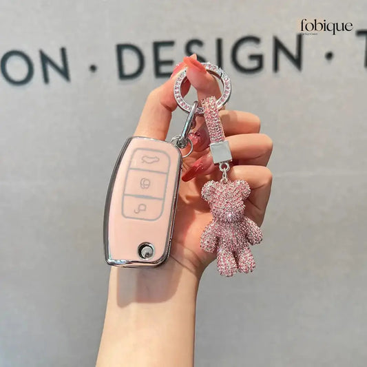 Supreme Collection | Car Key Cover Compatible with Ford Focus, Fiesta, Mondeo & more – 3-Button Smart Key Case Fobique