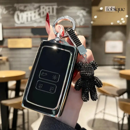 Supreme Collection | Car Key Cover Compatible with Dacia Duster, Sandero, Jogger & Renault – 2-Button Smart Card Case Fobique