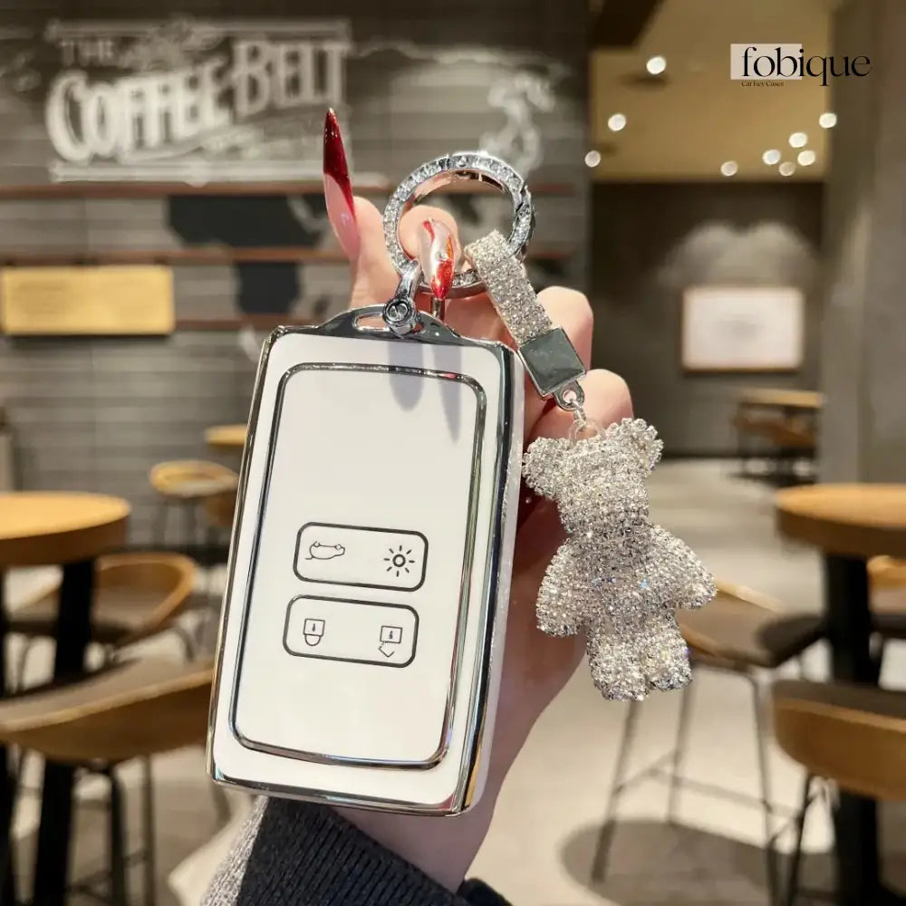 Supreme Collection | Car Key Cover Compatible with Dacia Duster, Sandero, Jogger & Renault – 2-Button Smart Card Case Fobique