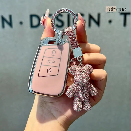 Classic Collection | Car Key Cover for SEAT Ateca, Leon, Tarraco, Arona & VW Tiguan, Golf 7 & More Fobique