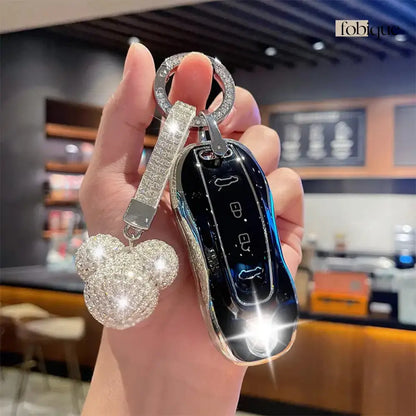 Supreme Collection | Key Cover Fob Case Suitable for Porsche Panamera Cayenne Macan 911 Boxster Cayman Taycan & More Fobique