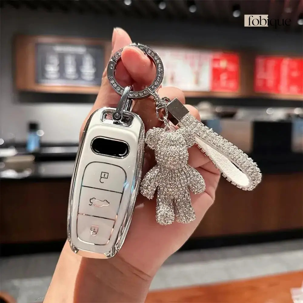 Supreme Collection | Smart Key Fob Case for Audi | Fits A6 A7 A8 Q8 & e-tron Fobique